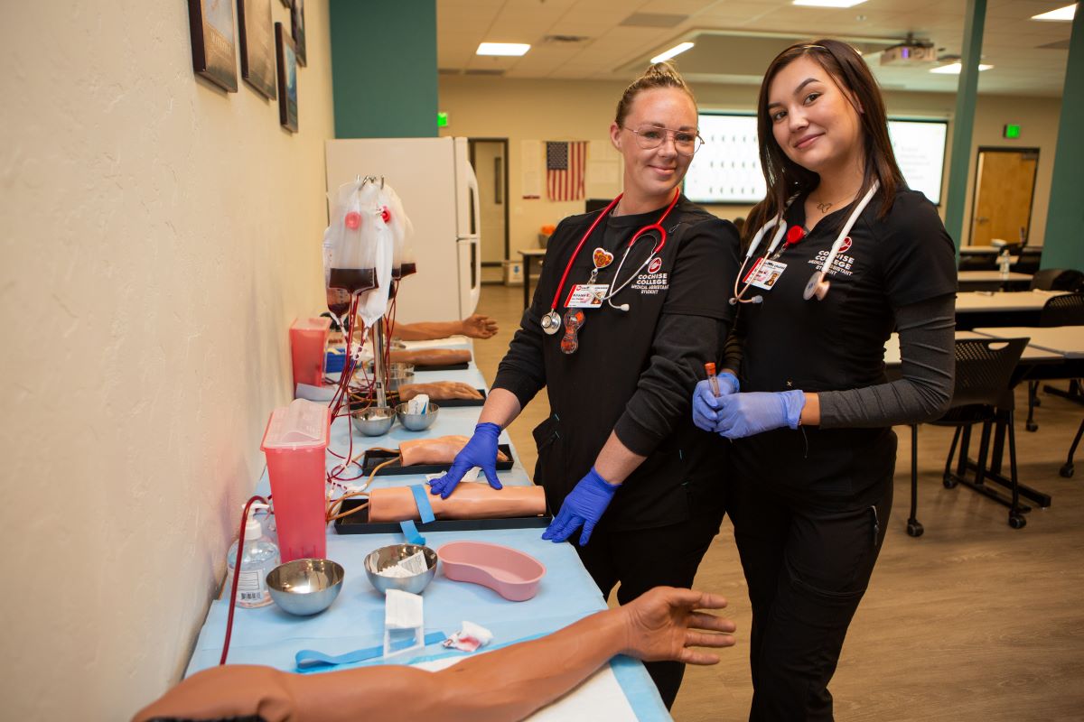 medical assistants in training