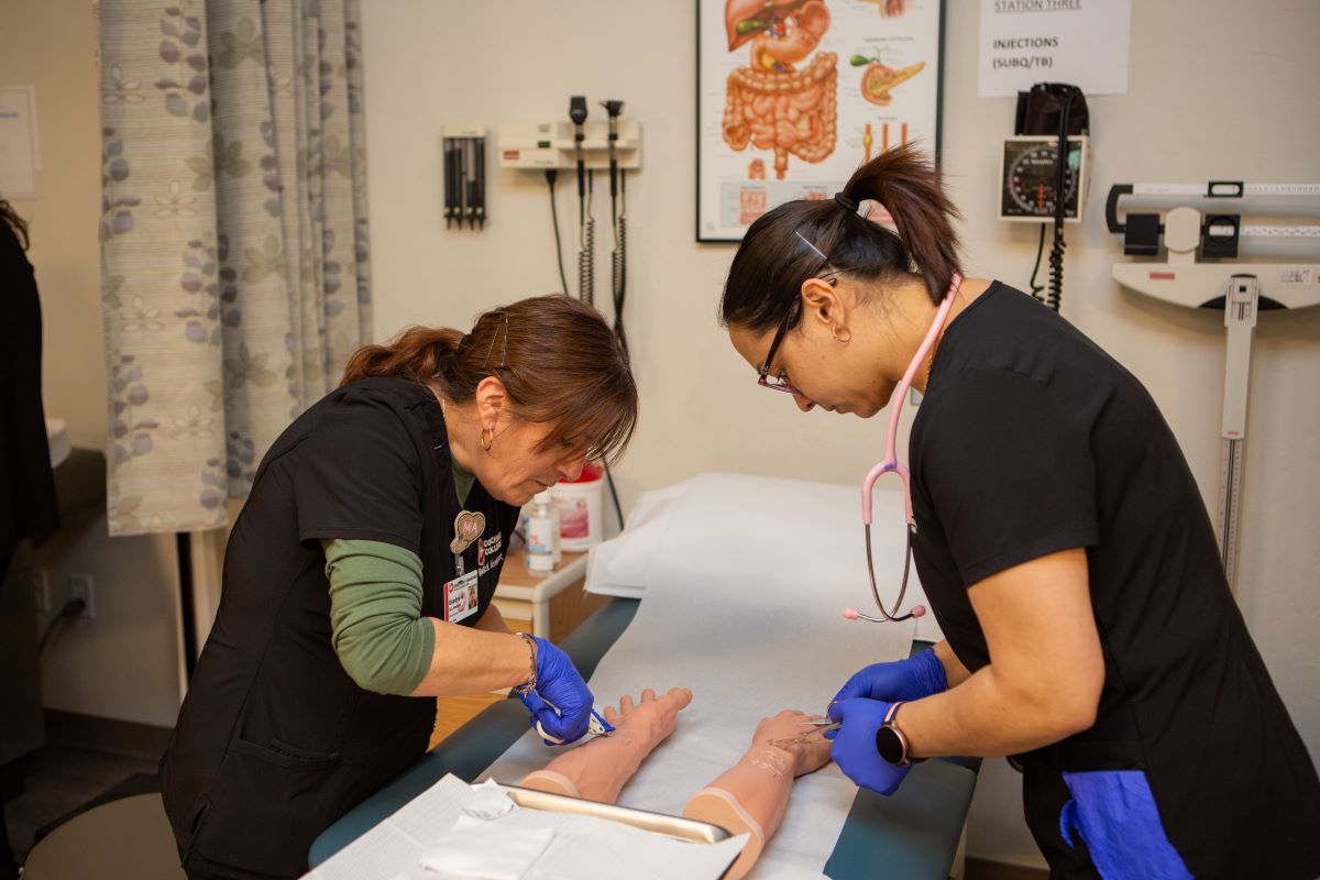 medical assistants in training