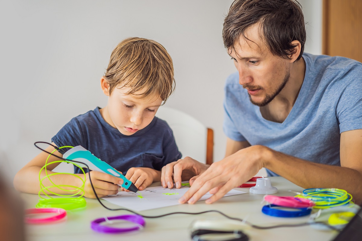 Teacher with child