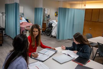 Students in Nursing Lab