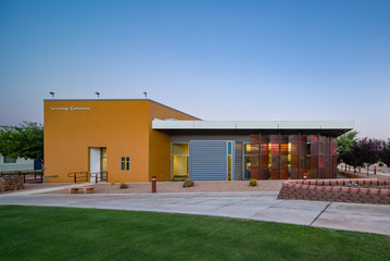 Outside the Learning Commons on the Sierra Vista Campus